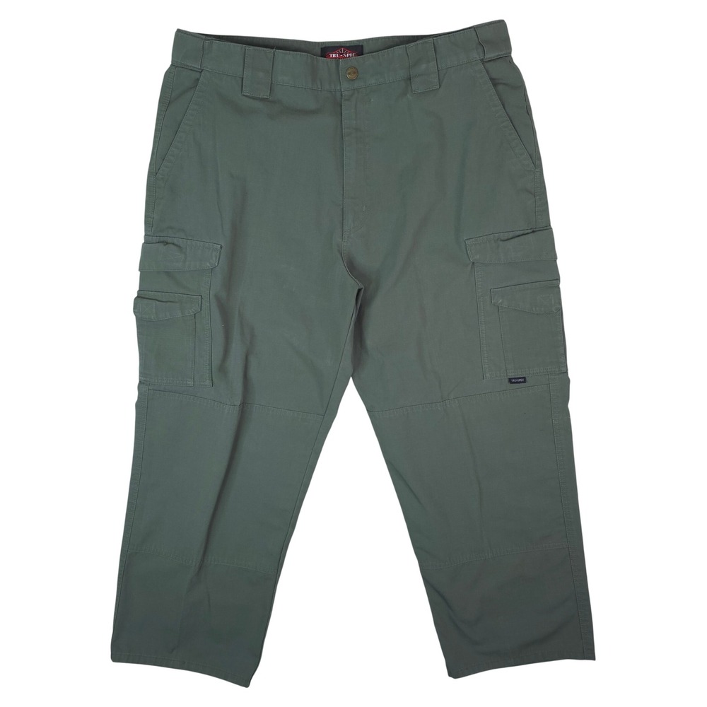 TRU-SPEC Cargo Pants Mens 38x30 OD Green Tactical Ripstop‎ 24-7 Series Workwear